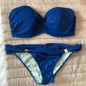 Royal blue bikini from Victoria Secret.